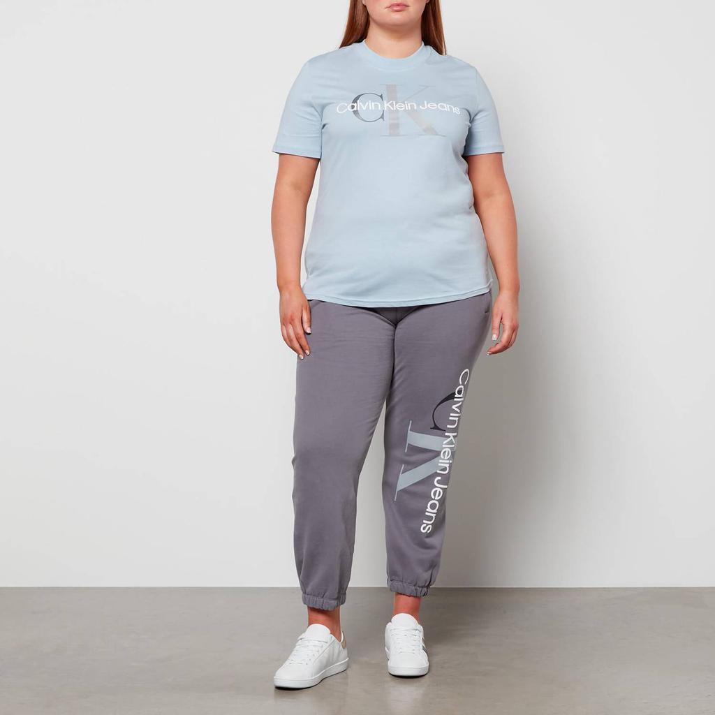 商品Calvin Klein|Calvin Klein Jeans Women's Plus Two Tone Monogram T-Shirt - Bayshore Blue,价格¥190,第5张图片详细描述