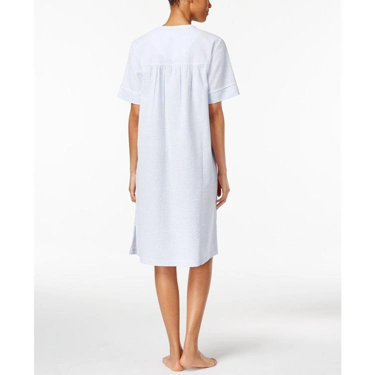 商品Miss Elaine|Seersucker Snap-Front Robe,价格¥267,第3张图片详细描述