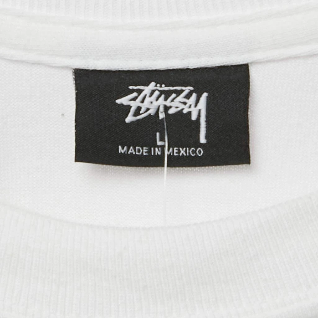 商品STUSSY|Stussy White Printed Crew Neck Martin Rose T-Shirt L,价格¥943,第4张图片详细描述