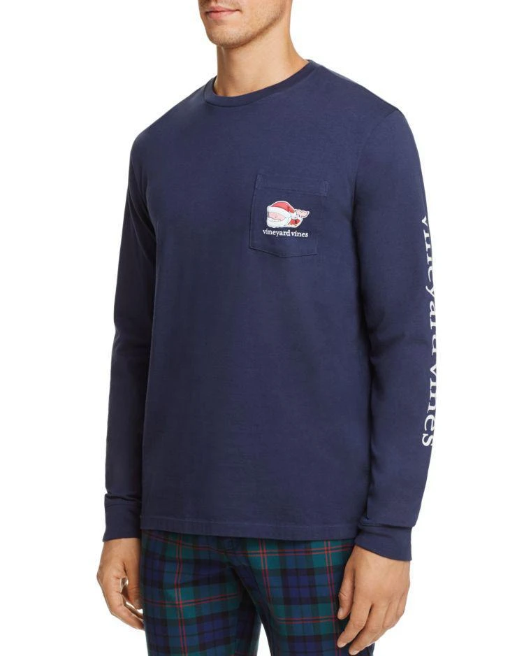 商品Vineyard Vines|Mr. Claus Crewneck Long Sleeve Tee,价格¥362,第1张图片