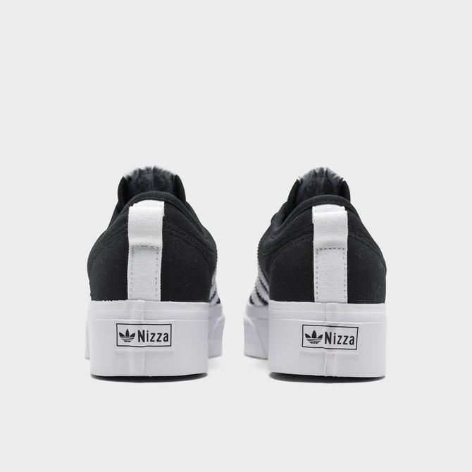 女款 阿迪达斯 Nizza Platform 休闲鞋 增高鞋 黑白色商品第8张图片规格展示