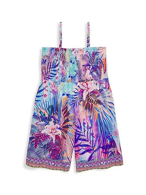 商品Camilla|Little Girl's & Girl's South Beach Shirred Playsuit,价格¥671,第1张图片