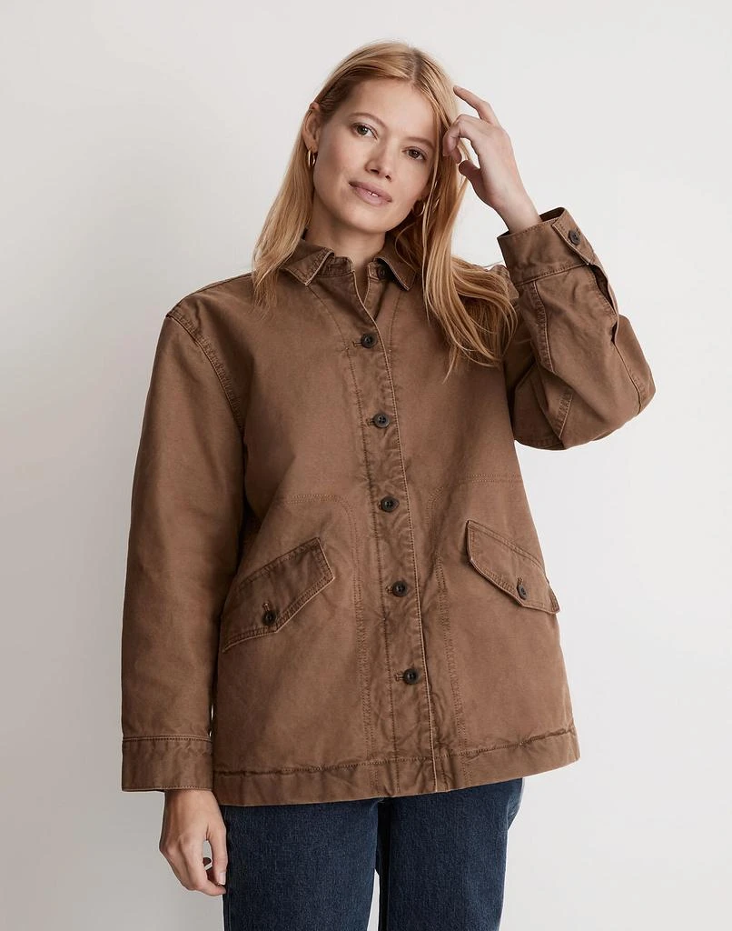 商品Madewell|Garment-Dyed Crockett Canvas Jacket,价格¥1230,第4张图片详细描述