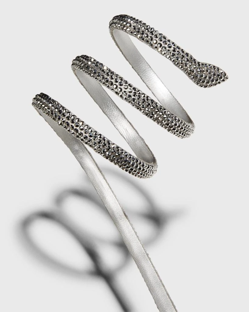 商品Rene Caovilla|Strass Snake-Wrap Platform Sandals,价格¥14268,第5张图片详细描述