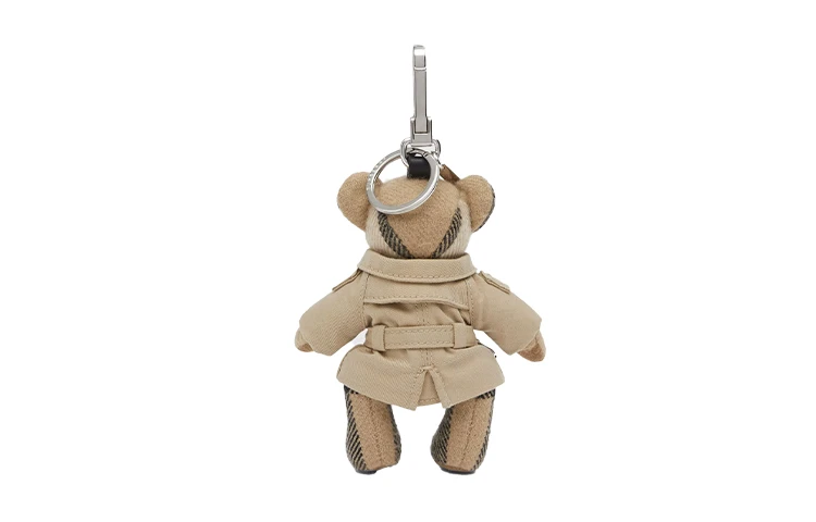 商品[国内直发] Burberry|博柏利 风衣造型 泰迪熊吊饰 皮革 挂件 男女同款情侣款,价格¥2606,第4张图片详细描述