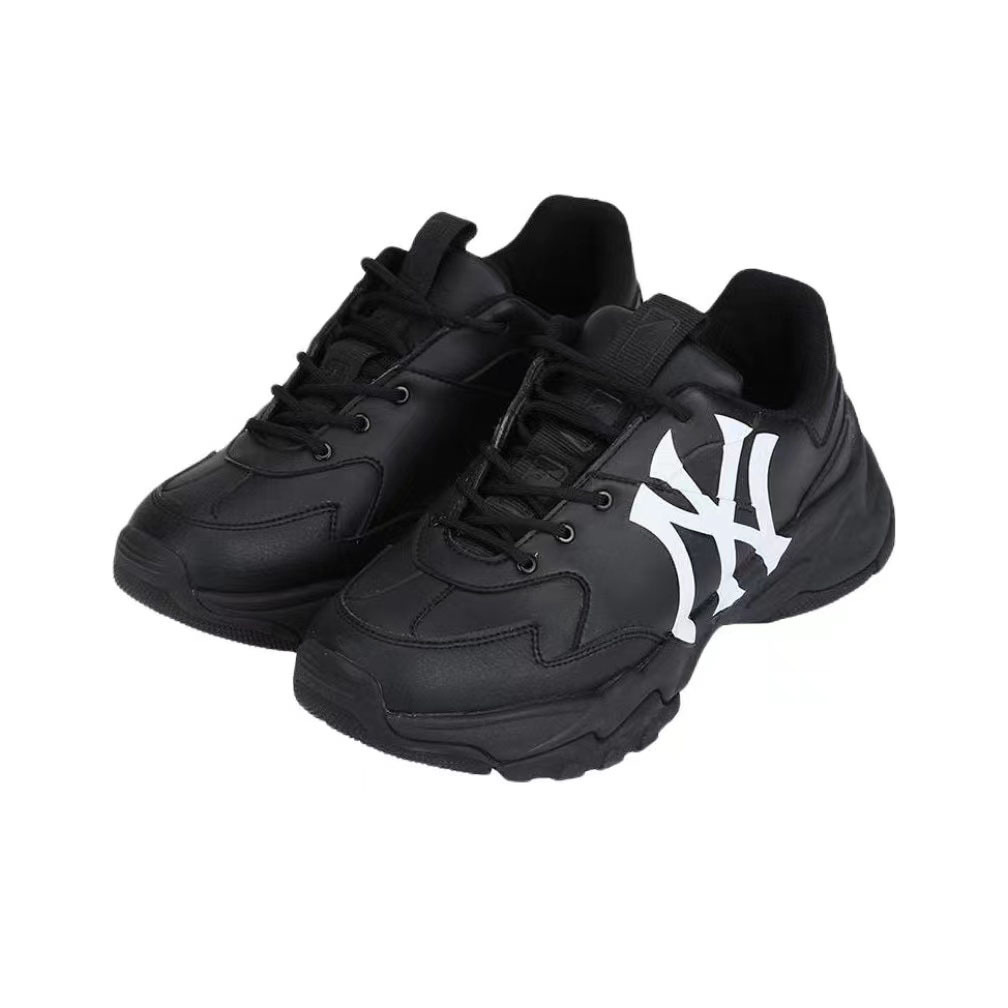 商品MLB|【享贝家】MLB 复古印花老爹鞋 男女同款 黑白 3ASHC101N-50BKS,价格¥399,第1张图片