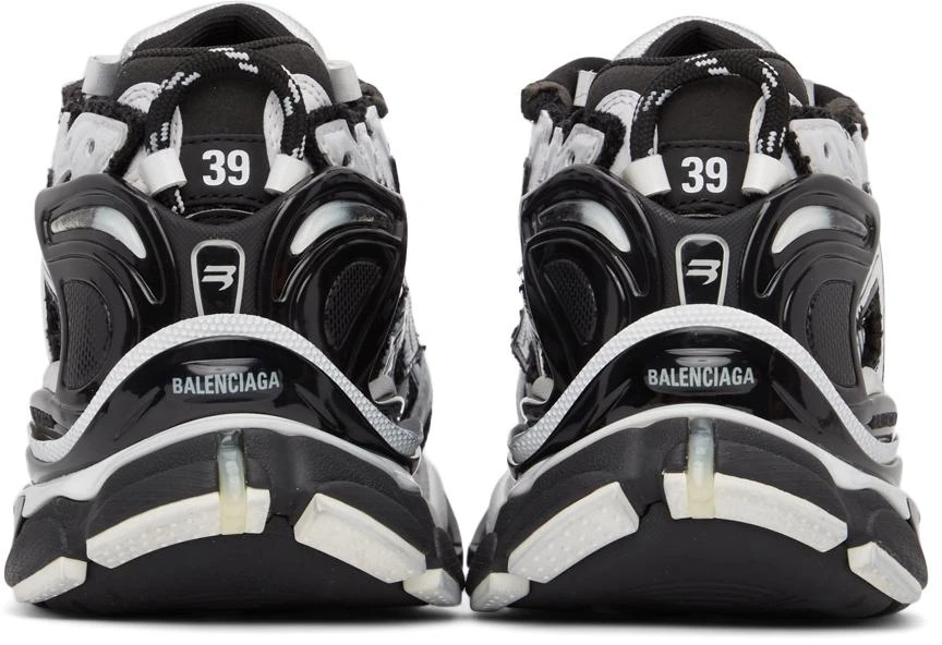 商品Balenciaga|Black & White Runner Sneakers,价格¥9305,第4张图片详细描述