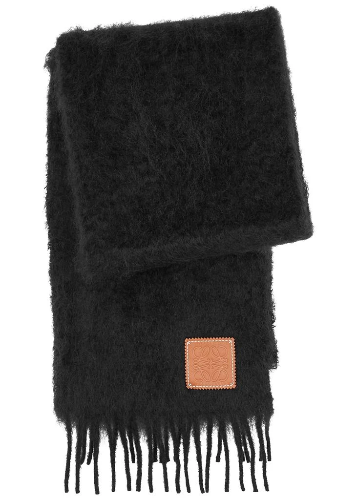 商品Loewe|Black mohair-blend scarf,价格¥2350,第1张图片