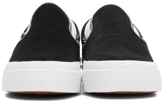 商品Converse|Black Suede One Star Slip-On Sneakers,价格¥500,第4张图片详细描述