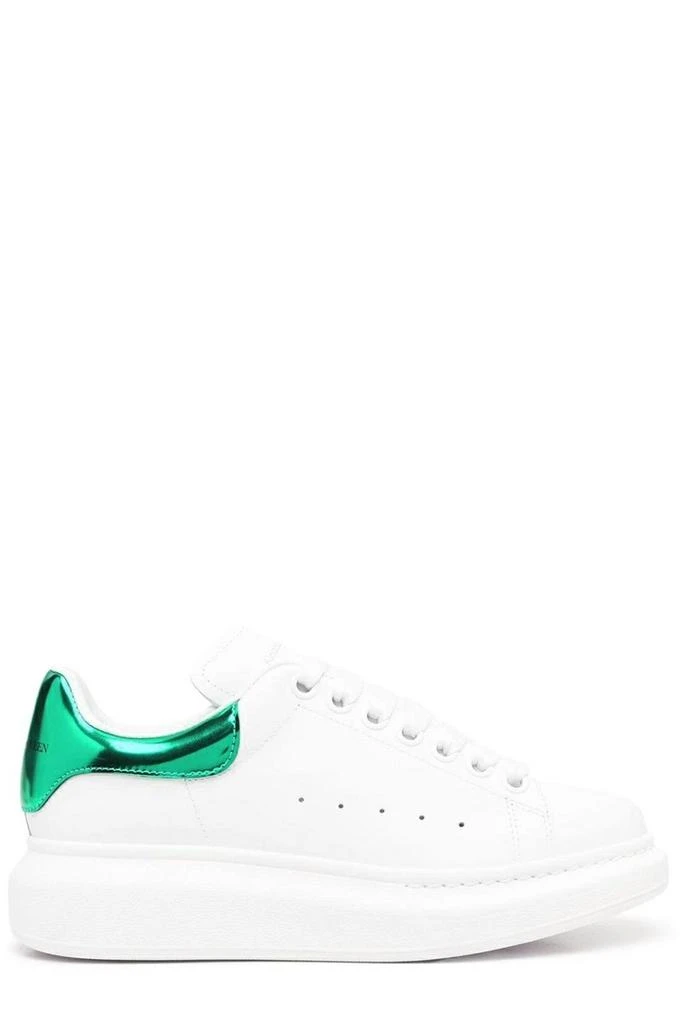 商品Alexander McQueen|Alexander McQueen Metallic-Detailed Low-Top Sneakers,价格¥2996,第1张图片