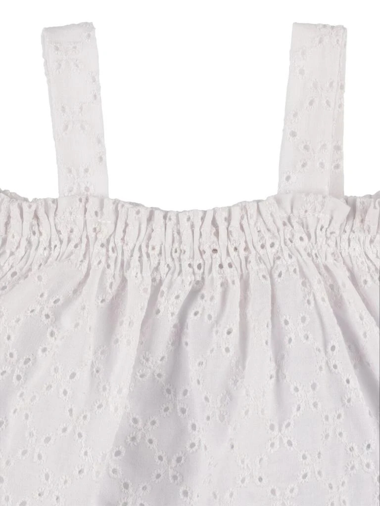 商品MONNALISA|Eyelet Lace Top, Diaper Cover & Headband,价格¥601,第1张图片详细描述