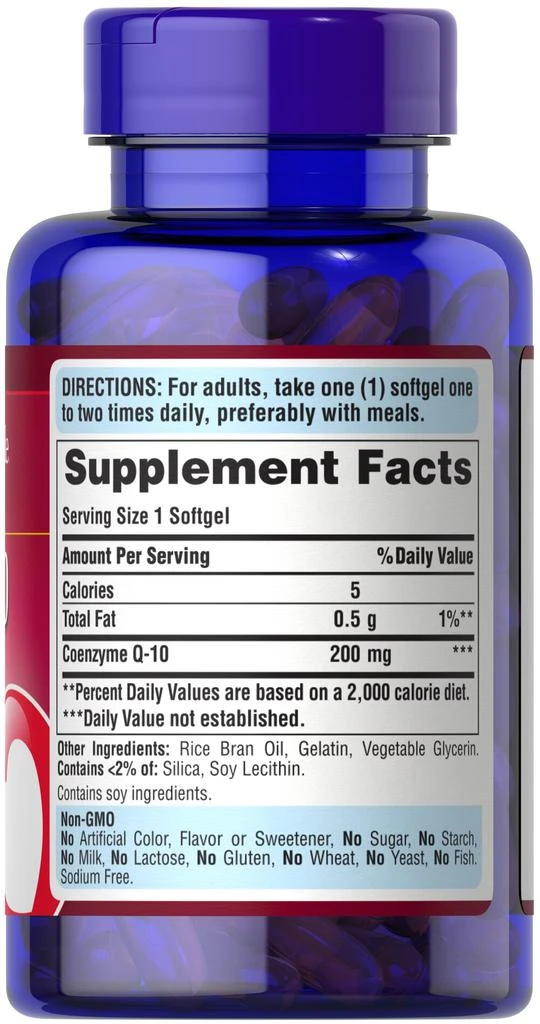 辅酶Q10胶囊速效版 心脏保健 200mg 120粒/瓶 商品