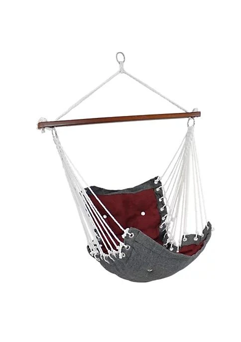 商品Sunnydaze Decor|Decor Polyester Fabric Victorian Hammock Chair With Cushion   Red,价格¥472,第2张图片详细描述
