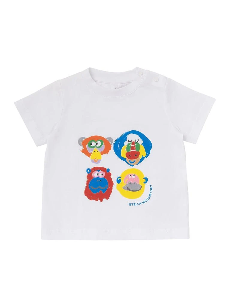 商品Stella McCartney|Animals Print Organic Cotton T-shirt,价格¥285,第1张图片