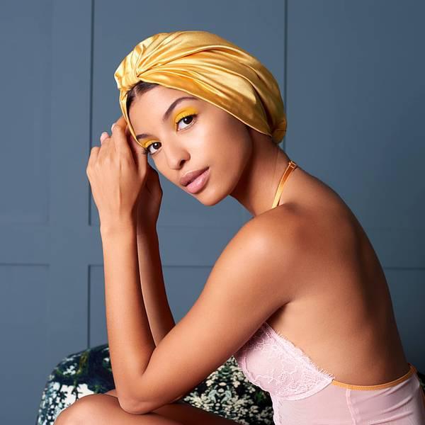商品Lookfantastic|SILKE Hair Wrap The Sienna - Golden Yellow,价格¥467,第5张图片详细描述