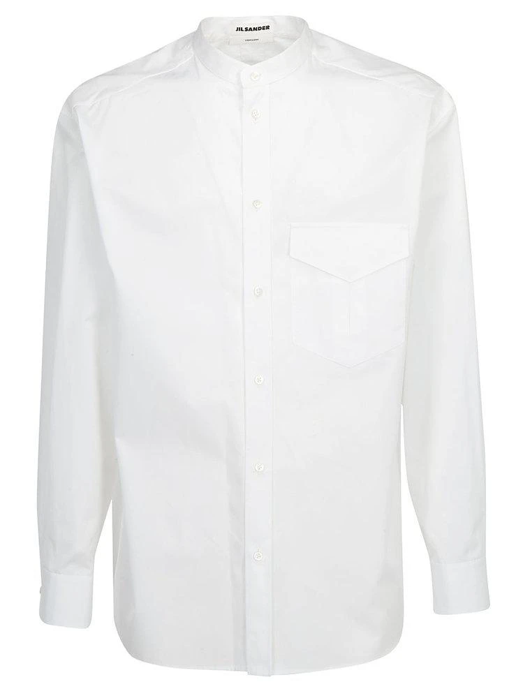 商品Jil Sander|Jil Sander Mandarin Collar Shirt,价格¥3572,第1张图片