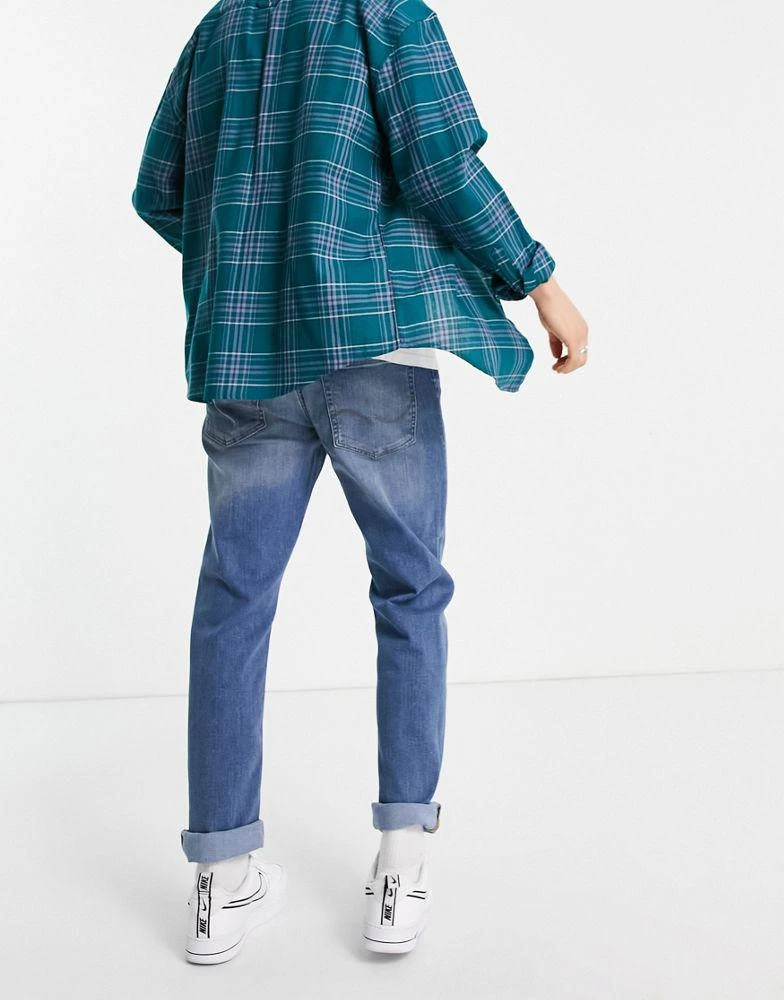 商品Jack & Jones|Jack & Jones Intelligence Mike relaxed fit jeans in light blue,价格¥280,第2张图片详细描述