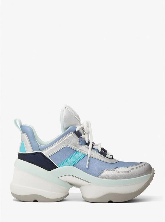 商品Michael Kors|Olympia Mixed-Media Trainer,价格¥551,第2张图片详细描述
