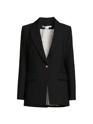 商品VERONICA BEARD|Solid Single Button Blazer,价格¥1812,第3张图片详细描述