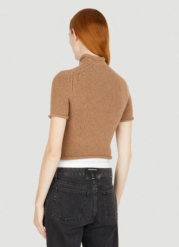 商品Alexander Wang|Compact Knit Top in Brown,价格¥1718,第4张图片详细描述