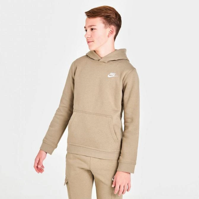 商品NIKE|Boys' Nike Sportswear Club Fleece Pullover Hoodie,价格¥297,第1张图片
