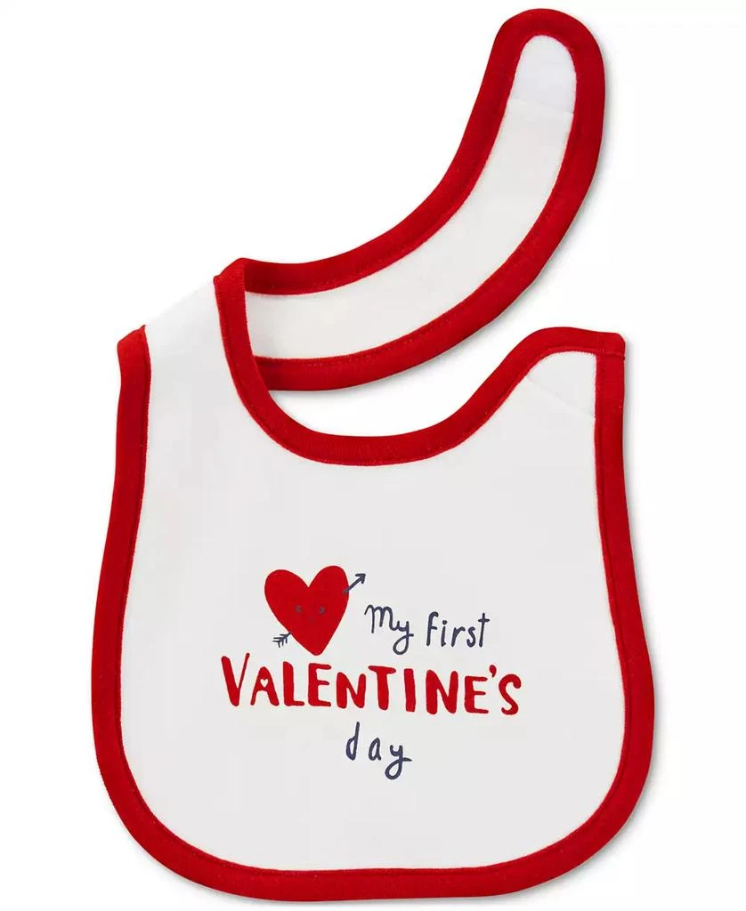 商品Carter's|Baby First Valentine's Day Printed Cotton Bib,价格¥62,第2张图片详细描述