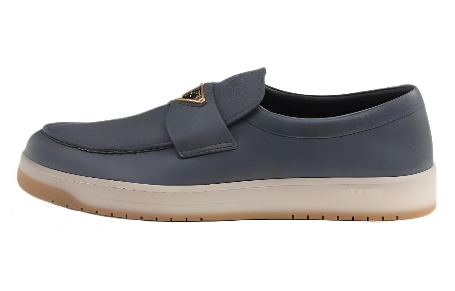 商品[国内直发] Prada|普拉达 羊皮革 羊皮革 舒适百搭 乐福鞋 男款 海蓝色,价格¥8028,第1张图片