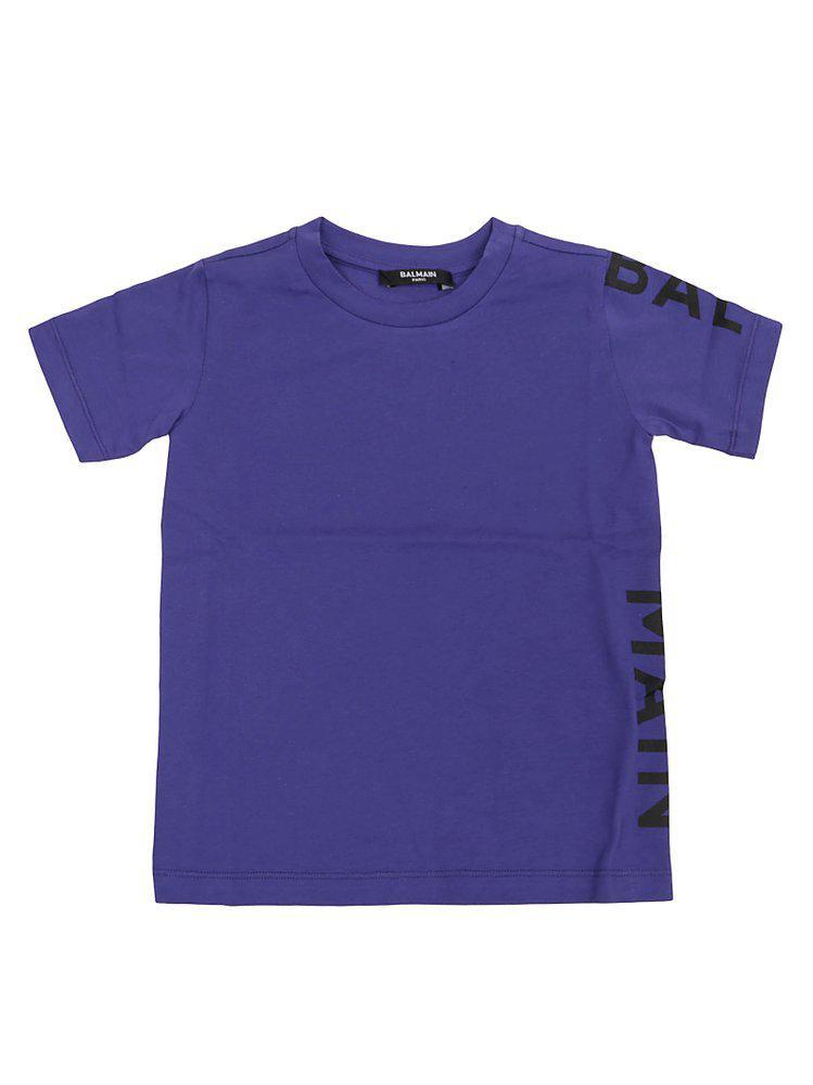 商品Balmain|Balmain Kids Logo Printed Crewneck T-Shirt,价格¥613,第1张图片