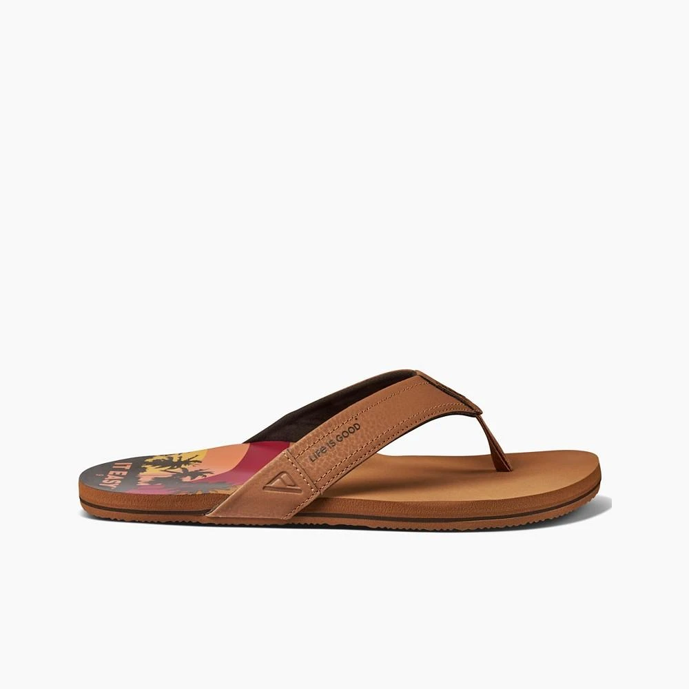 商品Reef|Men's Newport Life is Good Flip-Flop Sandal,价格¥143,第2张图片详细描述