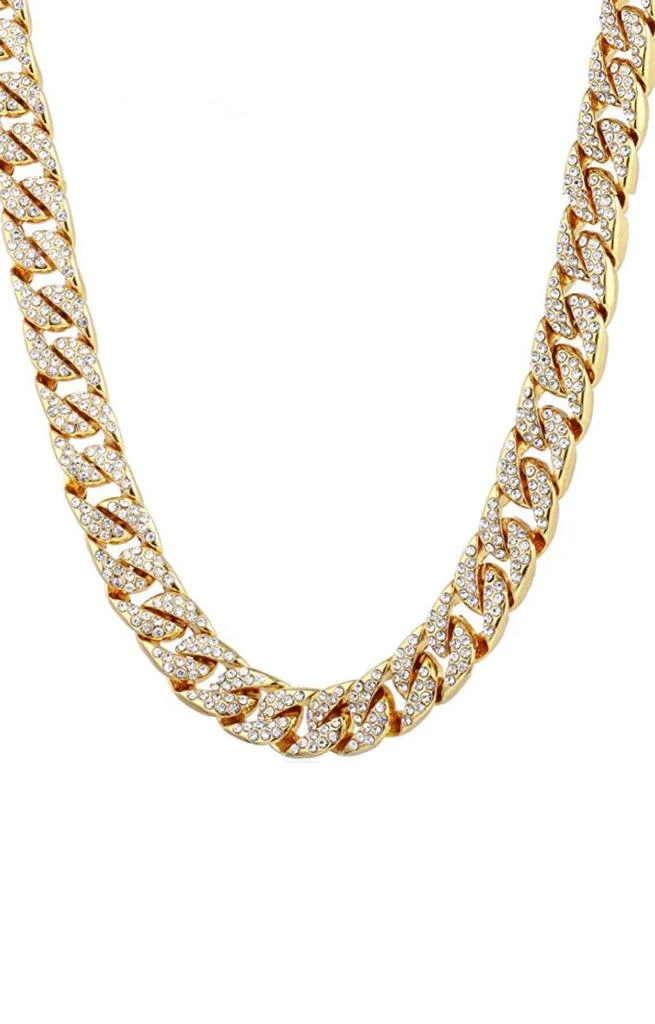 商品Stephen Oliver|18k Gold Cz Link Necklace,价格¥4238,第1张图片