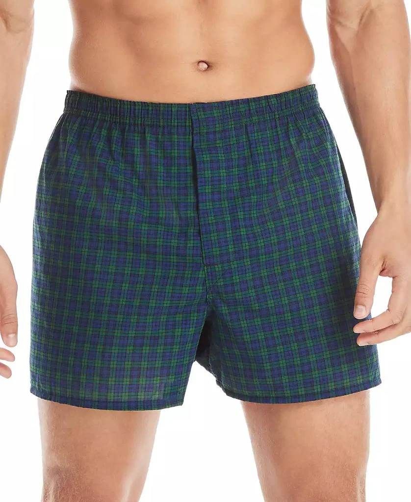 商品Hanes|Men's 5-Pk. Ultimate® FreshIQ® Tartan Print Woven Boxers,价格¥173,第4张图片详细描述