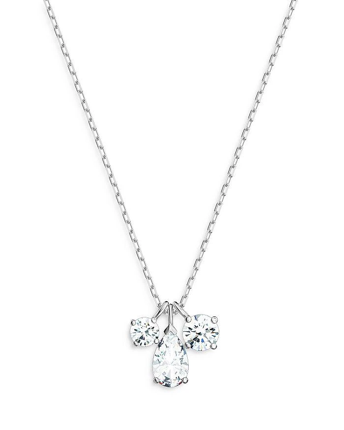 商品Swarovski|Mesmera Three Stone Pendant Necklace, 15.6",价格¥882,第1张图片详细描述
