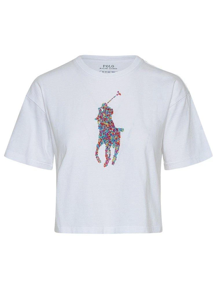 商品Ralph Lauren|Polo Ralph Lauren Logo Embroidered Crewneck T-Shirt,价格¥976,第1张图片