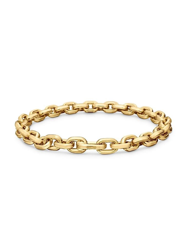 商品David Yurman|Deco Chain Link Bracelet in 18K Yellow Gold, 6.5MM,价格¥40671,第4张图片详细描述