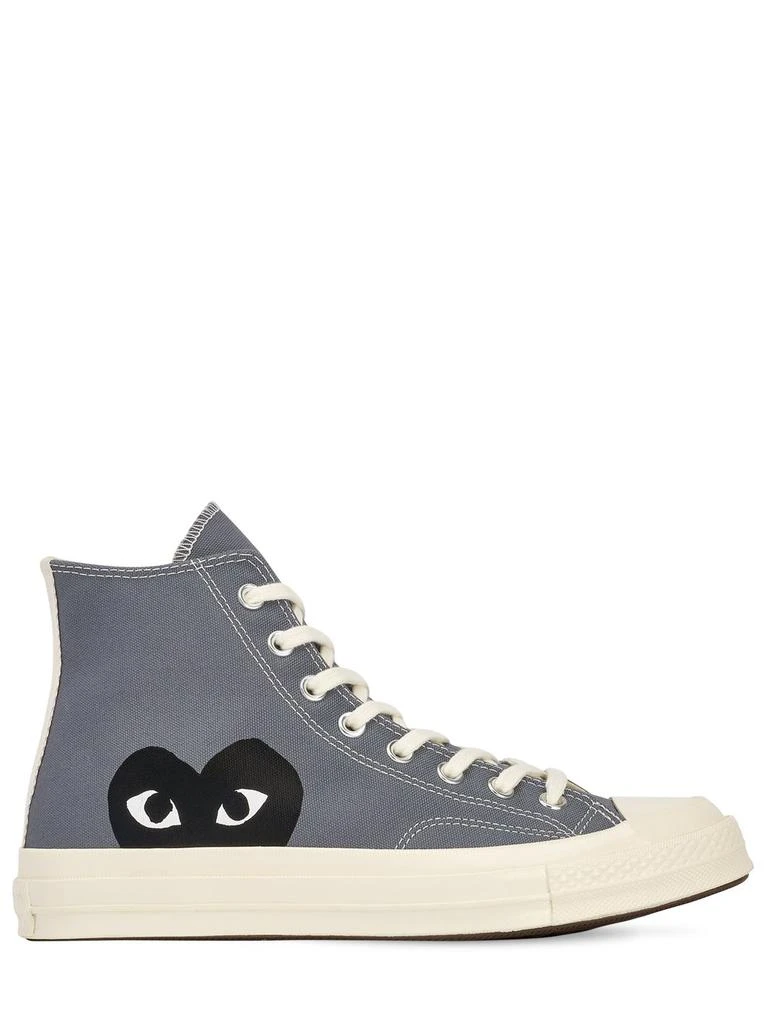 商品Comme des Garcons|20mm Play Converse Cotton High Sneakers,价格¥741,第1张图片