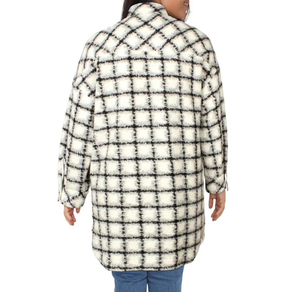 商品IRO|IRO Womens Lightweight Check Print Long Coat,价格¥571,第2张图片详细描述