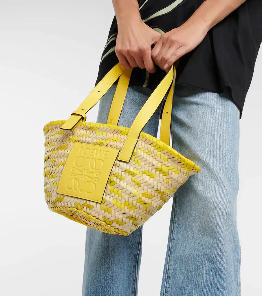 商品Loewe|S号皮革边饰藤篮托特包,价格¥4864,第2张图片详细描述