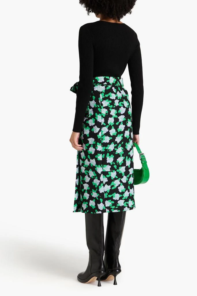 商品Diane von Furstenberg|Elma floral-print cady midi wrap skirt,价格¥1068,第3张图片详细描述