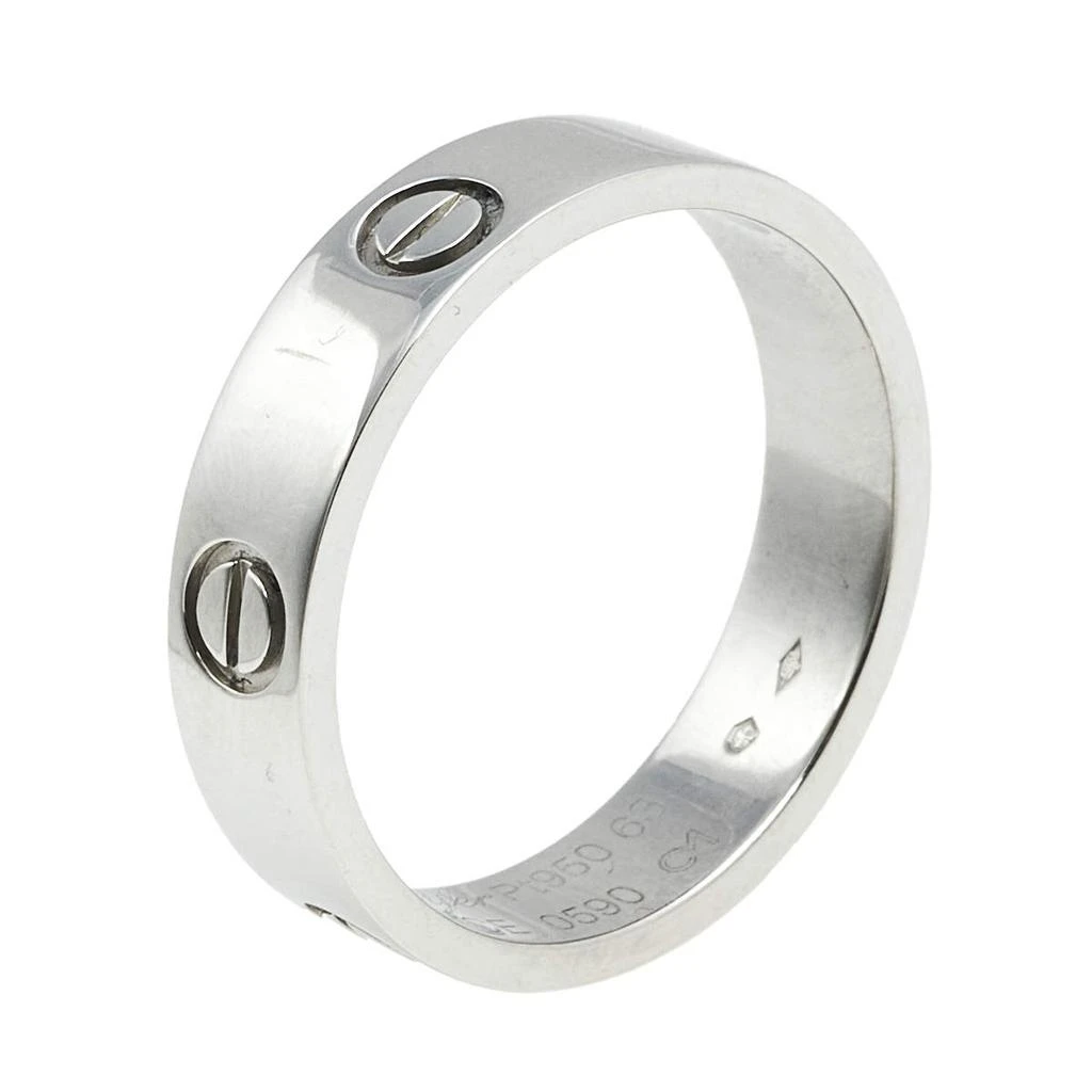 商品[二手商品] Cartier|Cartier Love Platinum Band Ring Size 63,价格¥18947,第1张图片