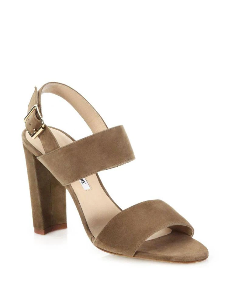 商品Manolo Blahnik|Khans Suede Sandals,价格¥2283,第1张图片