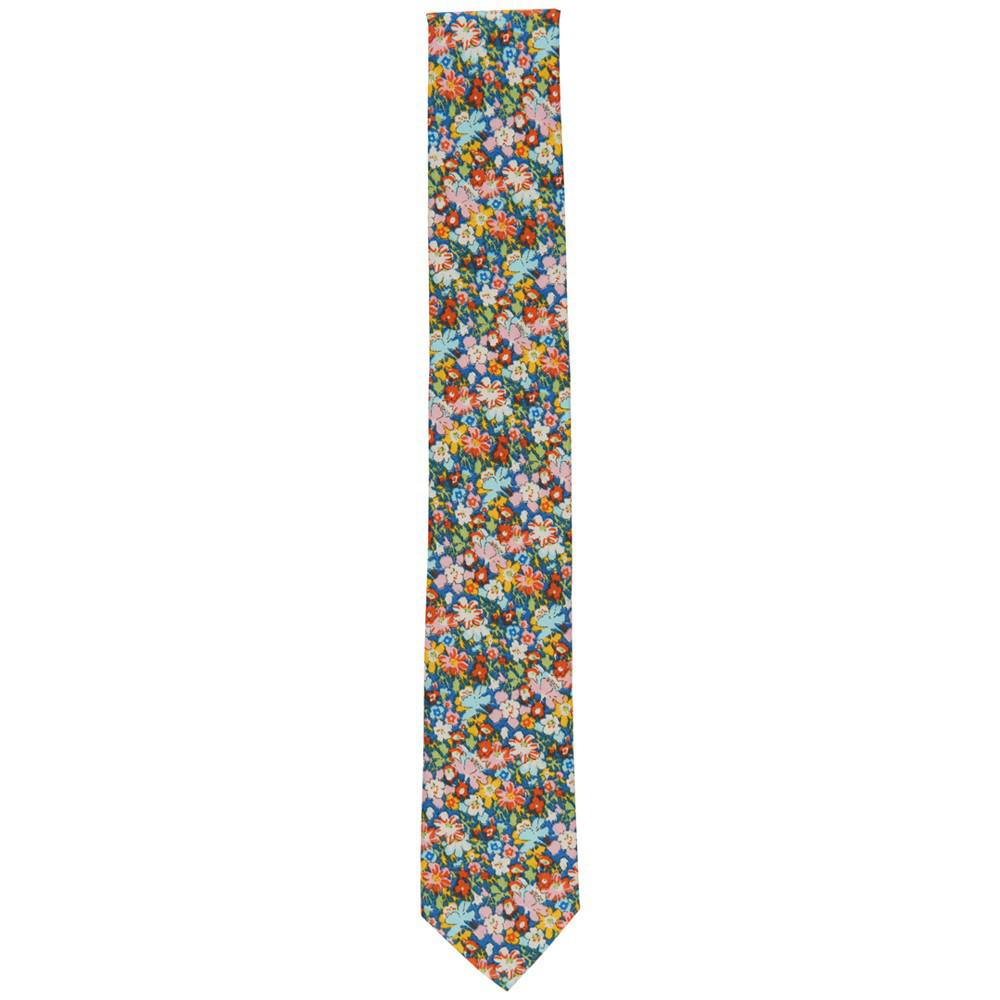 Men's Keizer Skinny Floral Tie, Created for Macy's商品第2张图片规格展示