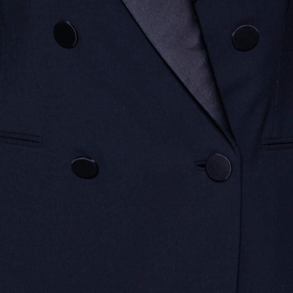 Ralph Lauren Purple Label Navy Blue Wool Double Breasted Tuxedo Jacket M商品第4张图片规格展示