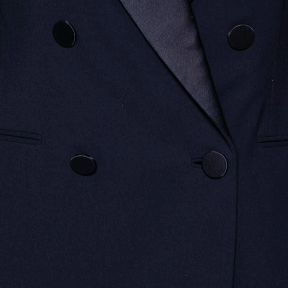 商品[二手商品] Ralph Lauren|Ralph Lauren Purple Label Navy Blue Wool Double Breasted Tuxedo Jacket M,价格¥3134,第4张图片详细描述