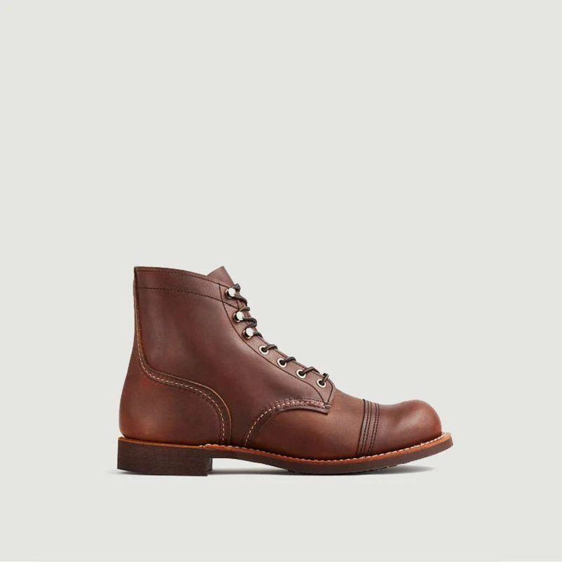 商品Red Wing|红翼男士真皮工装靴8111琥珀色 美国制造,价格¥3066,第1张图片