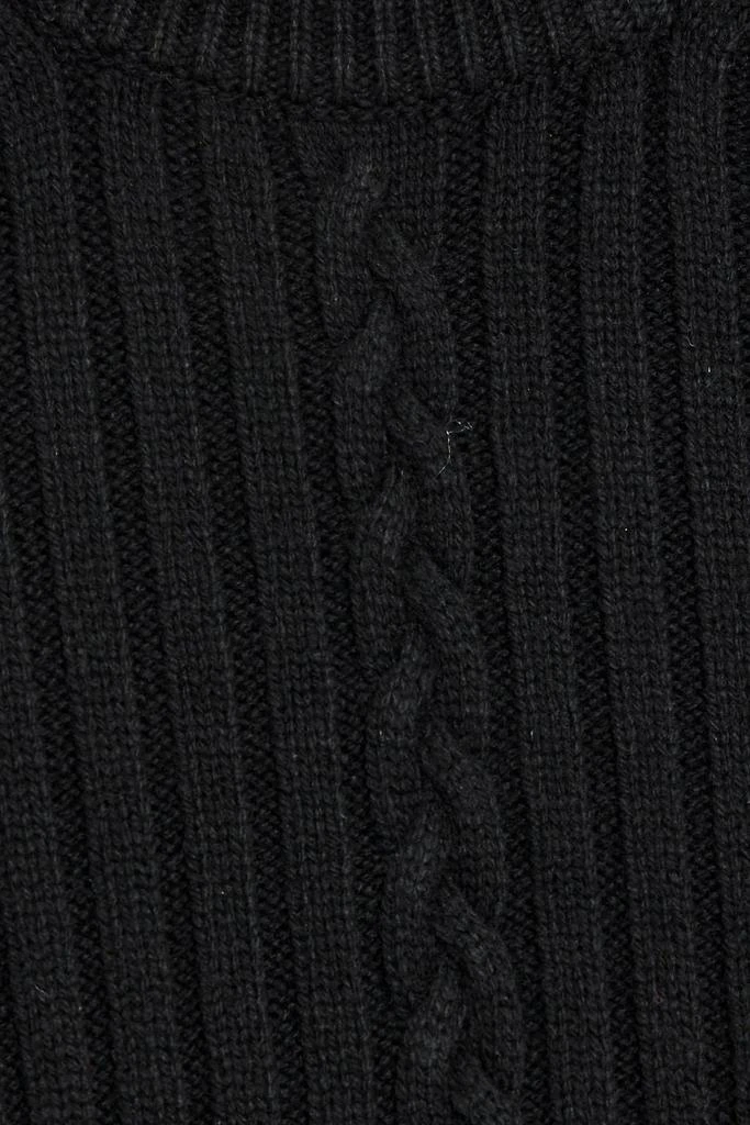 商品Alexander McQueen|Cable-knit wool and cashmere-blend peplum sweater,价格¥3245,第4张图片详细描述