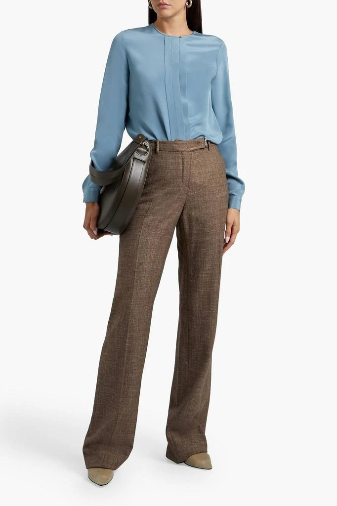商品Loro Piana|Ashlyn pintucked silk crepe de chine blouse,价格¥1455,第4张图片详细描述