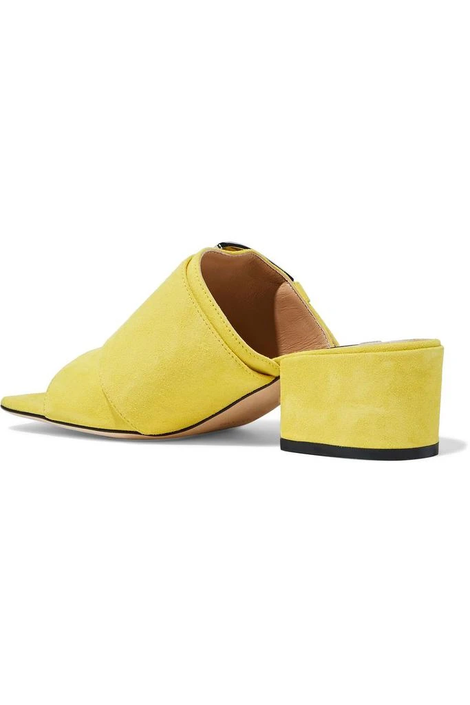 商品Sergio Rossi|Buckled suede mules,价格¥1340,第3张图片详细描述