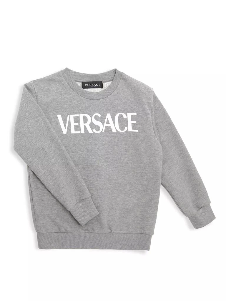 商品Versace|Little Kid's &amp; Kid's Logo Crewneck Sweatshirt,价格¥1234,第1张图片