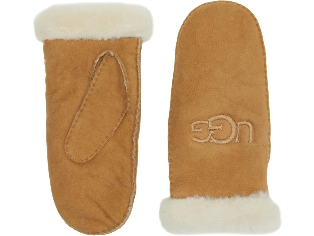 商品UGG|Embroidered Water Resistant Sheepskin Mitten with Tech Palm,价格¥1066,第1张图片详细描述