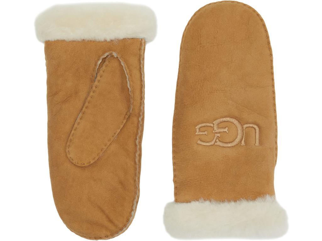 商品UGG|Embroidered Water Resistant Sheepskin Mitten with Tech Palm,价格¥1142,第3张图片详细描述